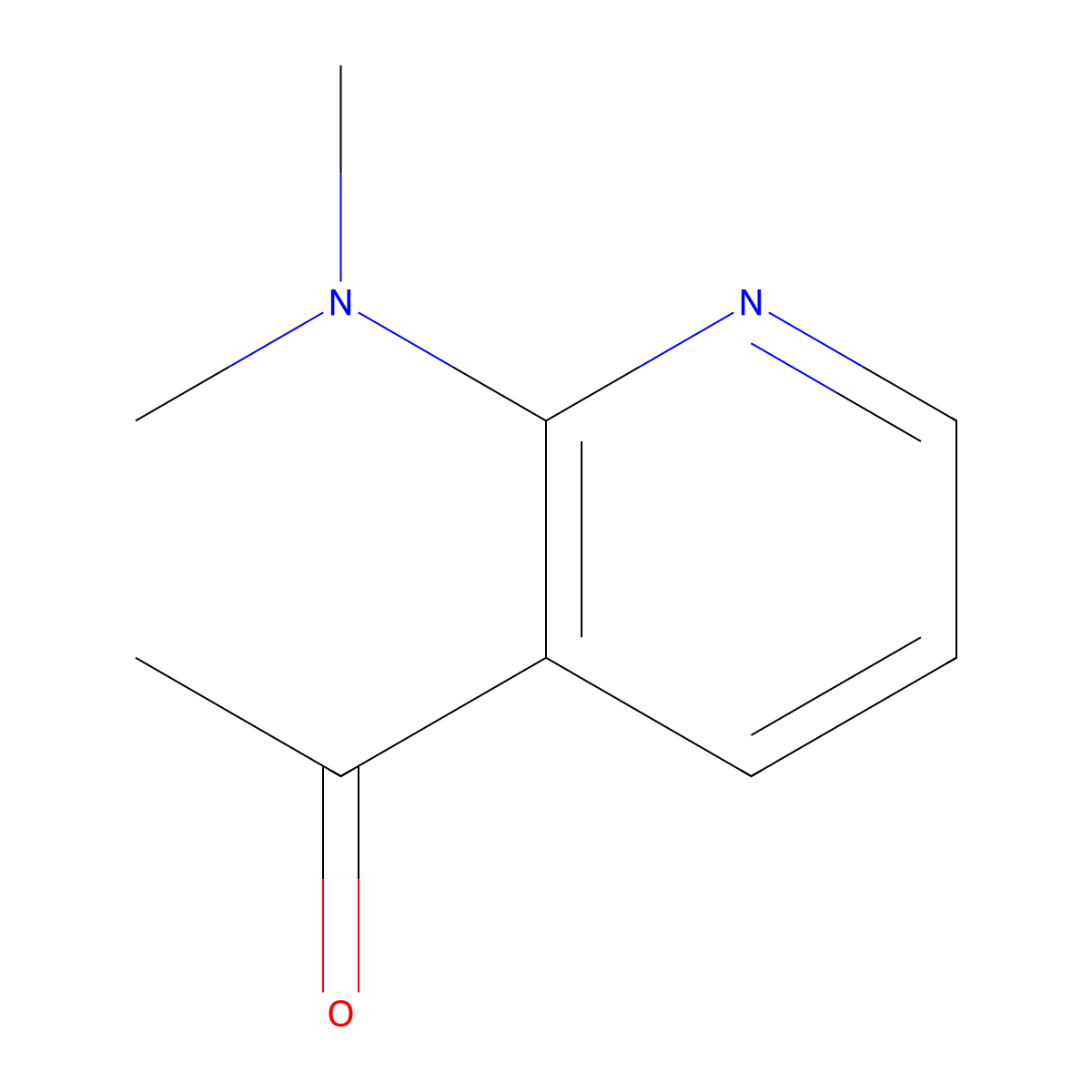 1-[2-(Dimethylamino)pyridin-3-yl]ethanone molecular structure, CAS 1224582-70-0