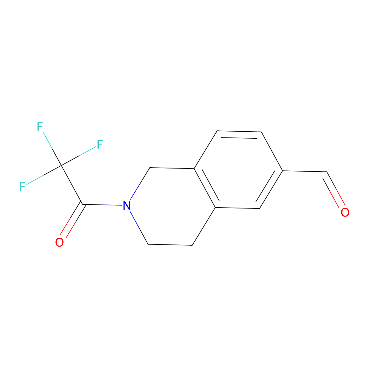 2-(2,2,2-Trifluoroacetyl)-1,2,3,4-tetrahydroisoquinoline-6-carbaldehyde molecular structure, CAS 1224587-26-1