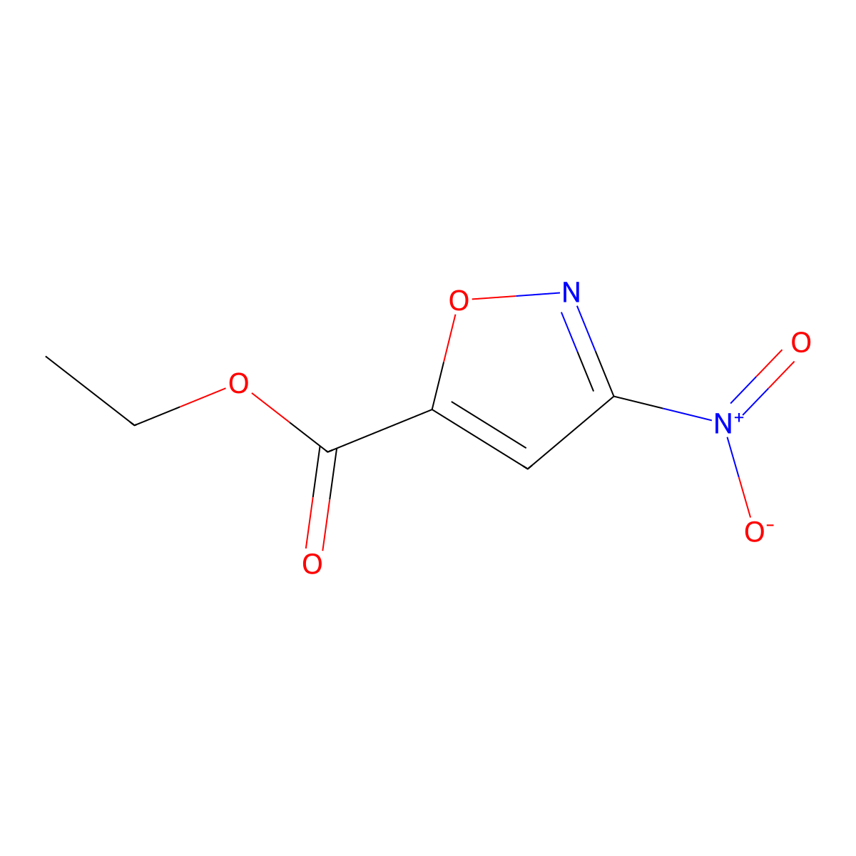 Ethyl 3-nitroisoxazole-5-carboxylate molecular structure, CAS 1224593-92-3