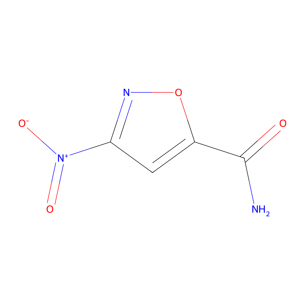3-Nitroisoxazole-5-carboxamide molecular structure, CAS 1224594-00-6