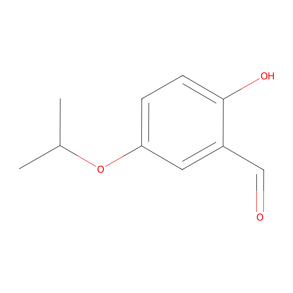 2-Hydroxy-5-isopropoxybenzaldehyde molecular structure, CAS 1224629-09-7