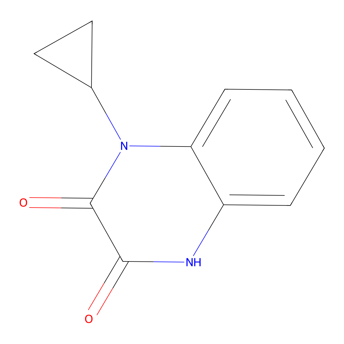 1-Cyclopropyl-1,4-dihydroquinoxaline-2,3-dione molecular structure, CAS 1224640-12-3