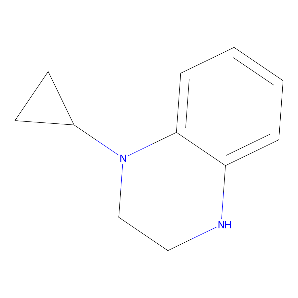 1-Cyclopropyl-1,2,3,4-tetrahydroquinoxaline molecular structure, CAS 1224640-13-4