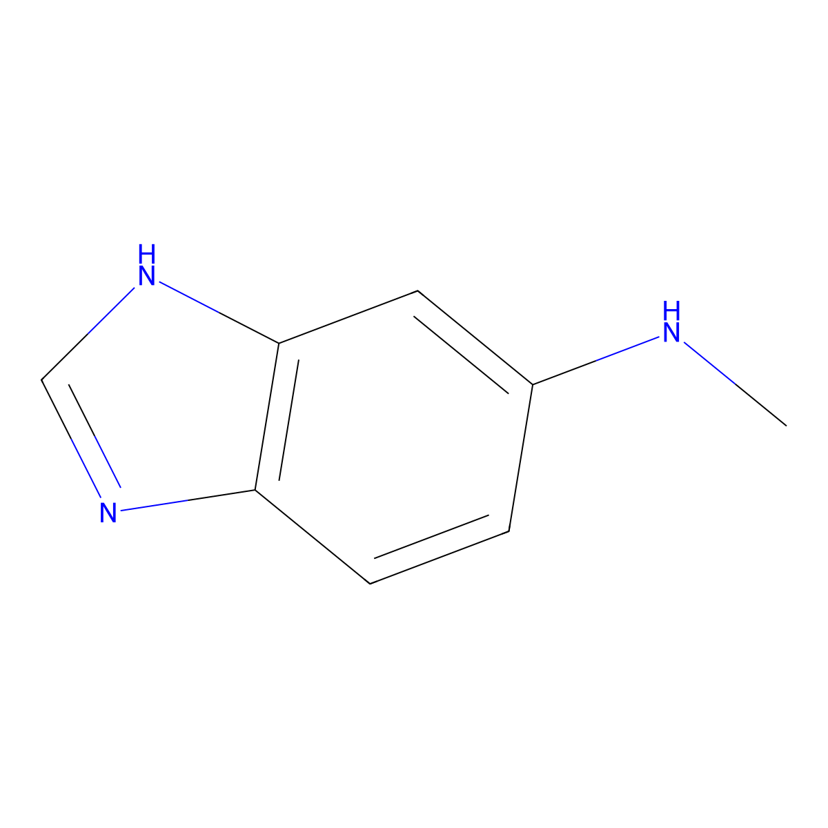 N-methyl-1H-1,3-benzodiazol-5-amine molecular structure, CAS 1224685-22-6