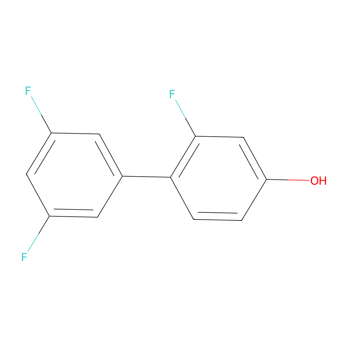 4-(3,5-Difluorophenyl)-3-fluorophenol molecular structure, CAS 1224685-23-7