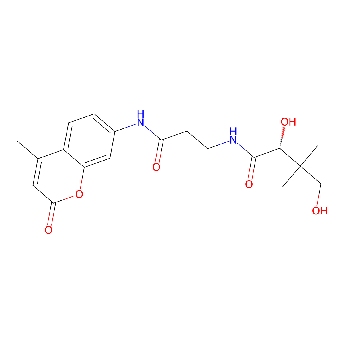 Pantothenate-AMC molecular structure, CAS 1224691-12-6