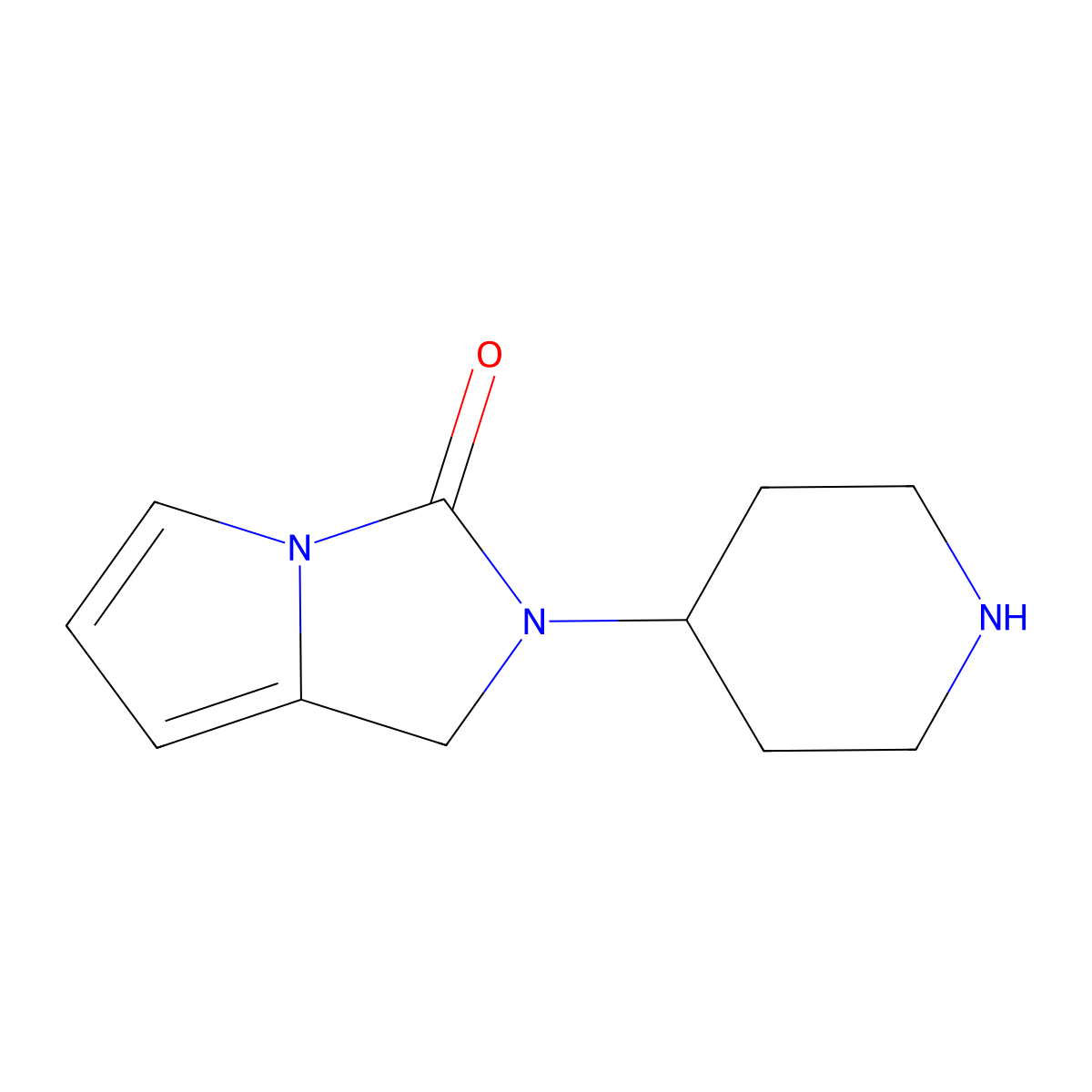 2-(Piperidin-4-YL)-1H-pyrrolo[1,2-C]imidazol-3(2H)-one molecular structure, CAS 1224698-10-5