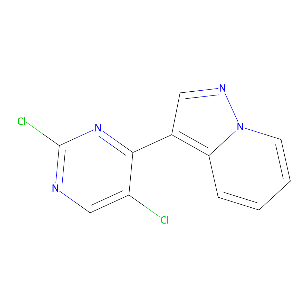 3-(2,5-Dichloropyrimidin-4-yl)pyrazolo[1,5-a]pyridine molecular structure, CAS 1224709-13-0