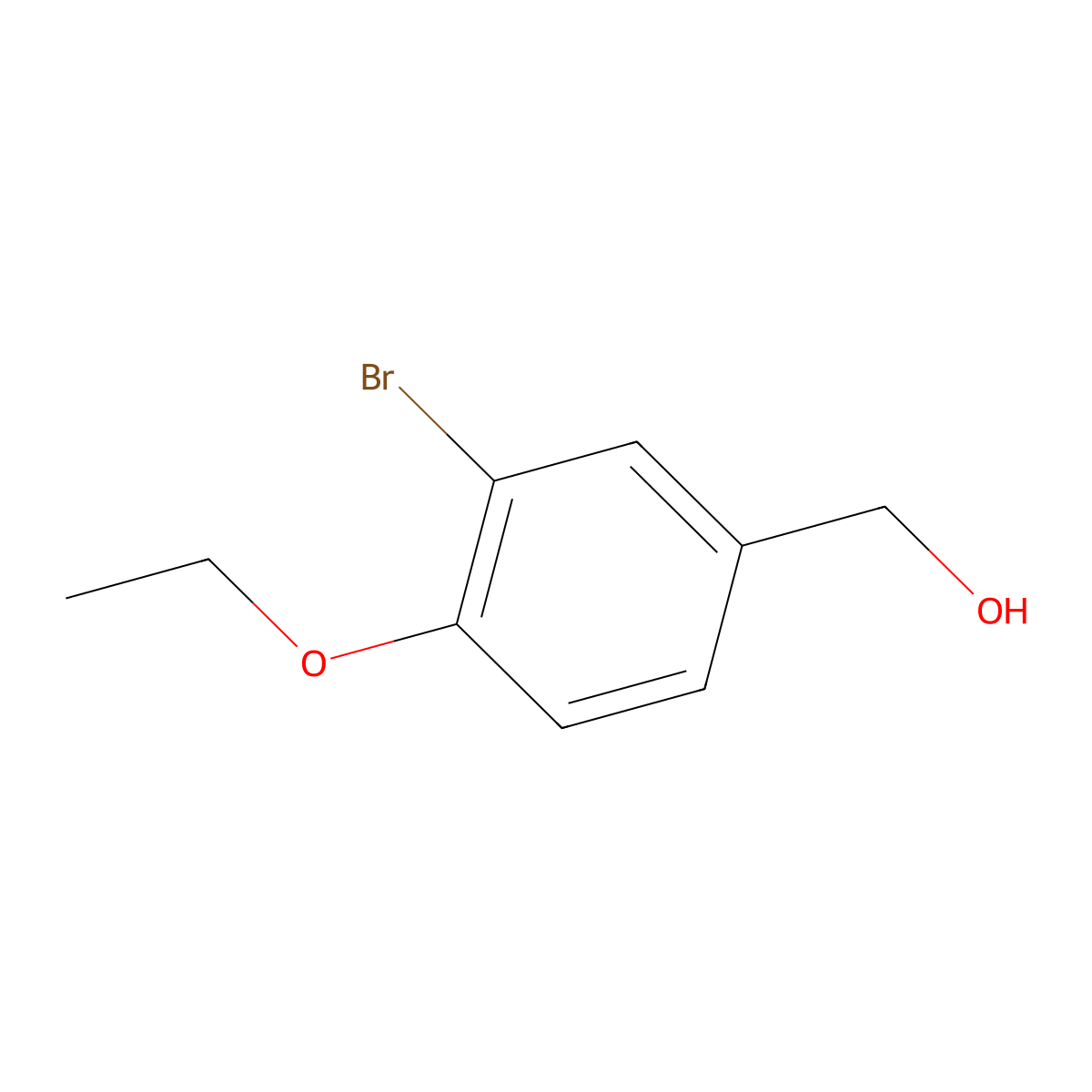 3-Bromo-4-ethoxybenzyl alcohol molecular structure, CAS 1224720-05-1