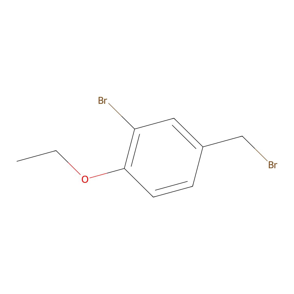 2-Bromo-4-bromomethyl-1-ethoxybenzene molecular structure, CAS 1224720-06-2