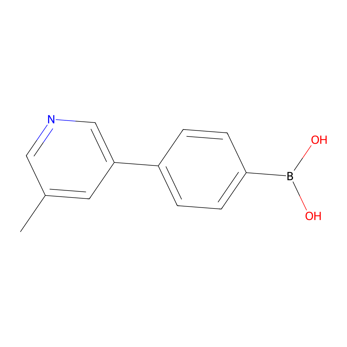 [4-(5-Methyl-3-pyridinyl)phenyl]boronic acid molecular structure, CAS 1224724-41-7