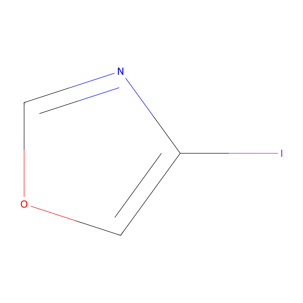 4-Iodo-1,3-oxazole molecular structure, CAS 1224742-18-0