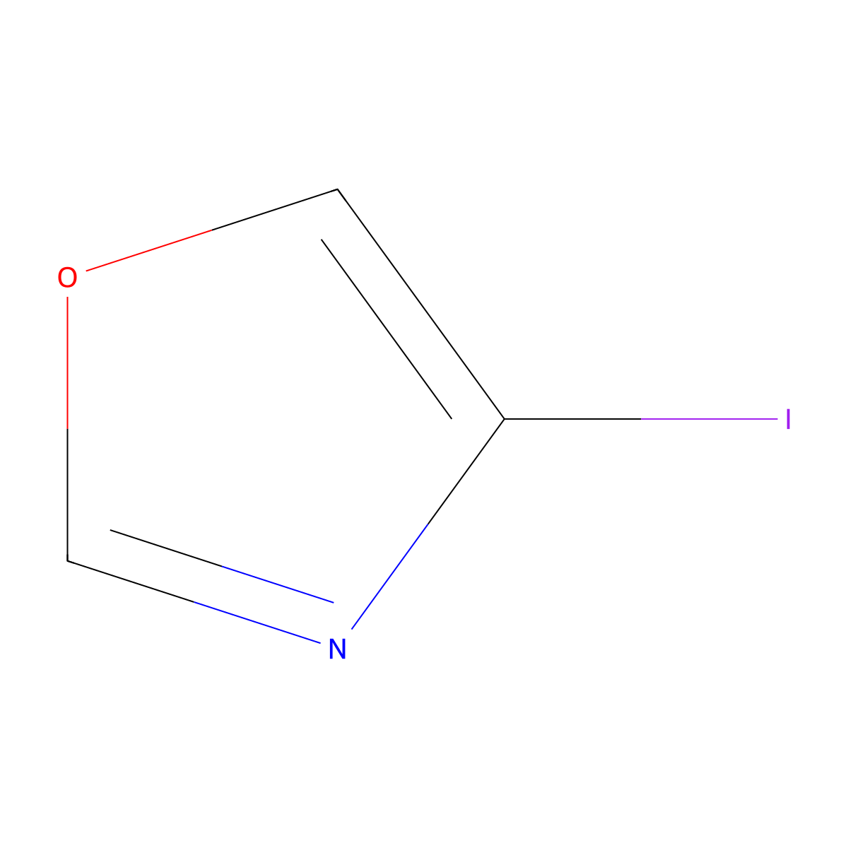 4-Iodo-1,3-oxazole molecular structure, CAS 1224742-18-0