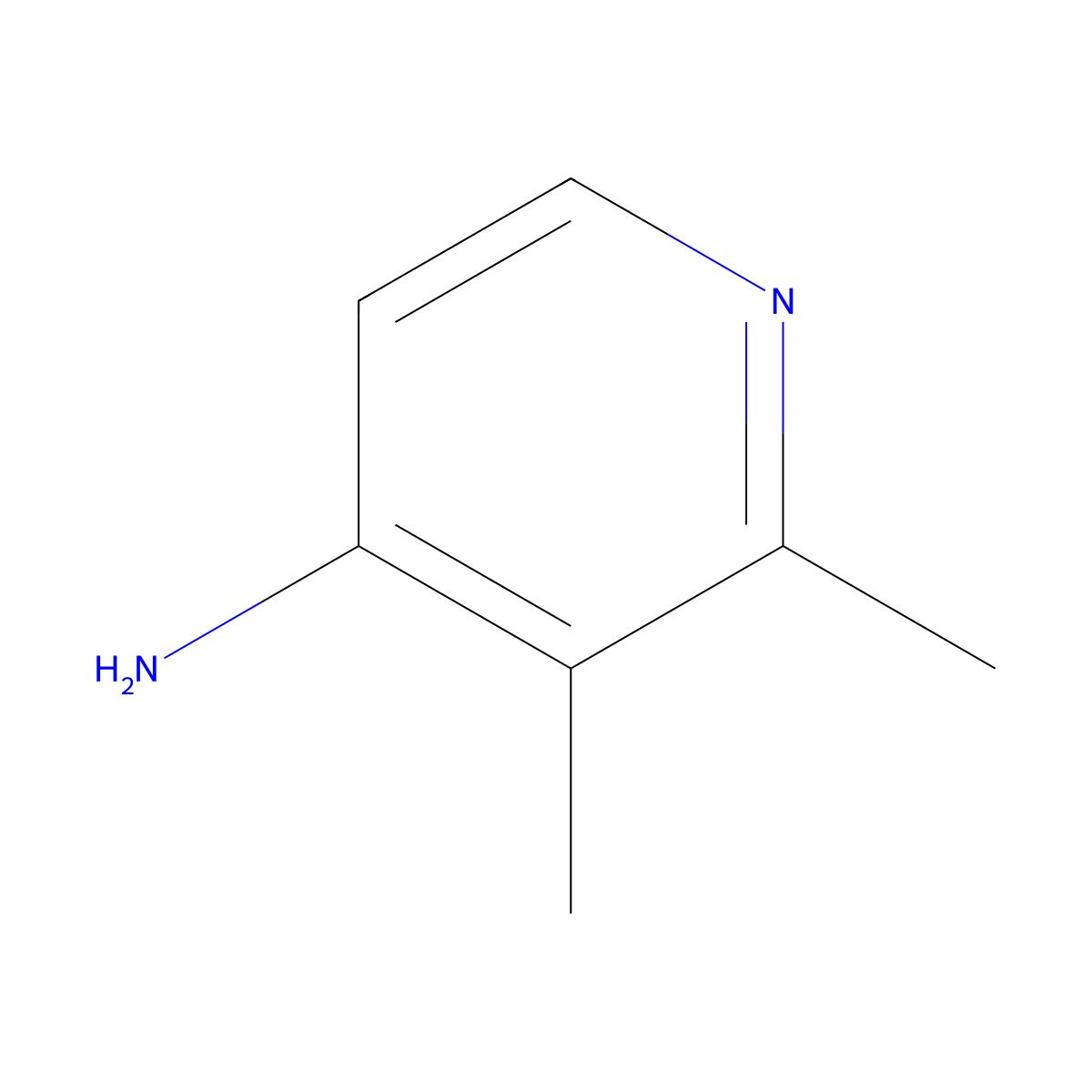 2,3-Dimethylpyridin-4-amine molecular structure, CAS 122475-57-4