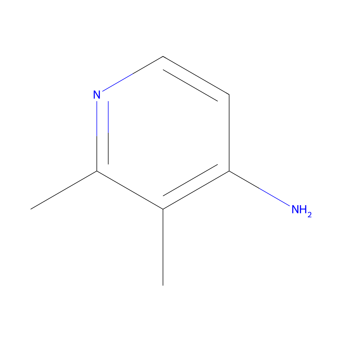 2,3-Dimethylpyridin-4-amine molecular structure, CAS 122475-57-4
