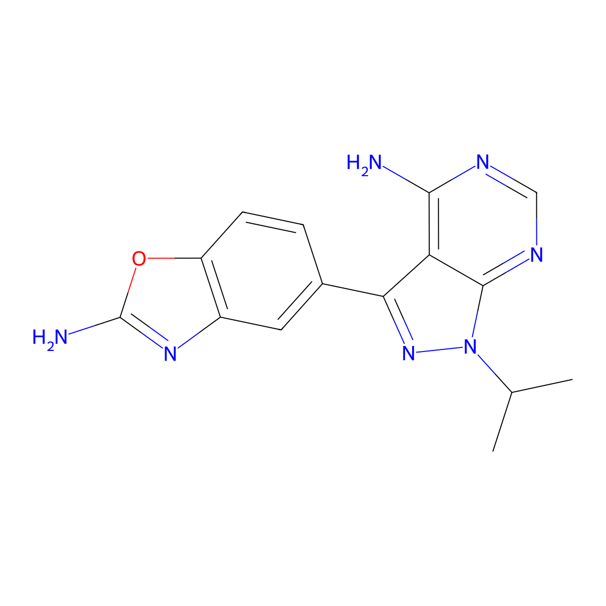 Sapanisertib molecular structure, CAS 1224844-38-5