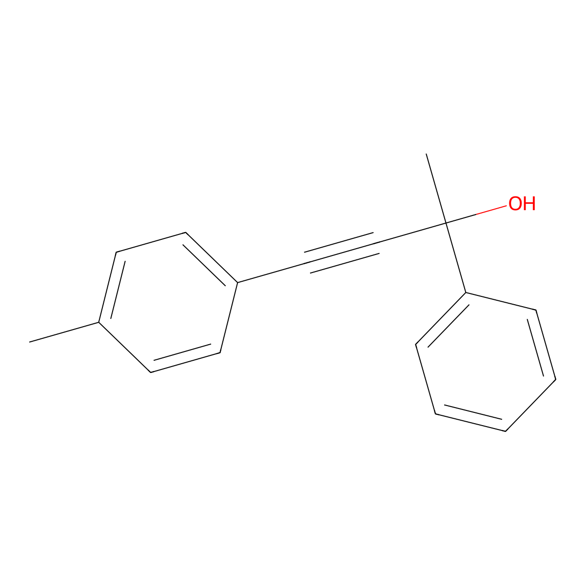 2-Phenyl-4-(P-tolyl)but-3-YN-2-OL molecular structure, CAS 1224853-95-5
