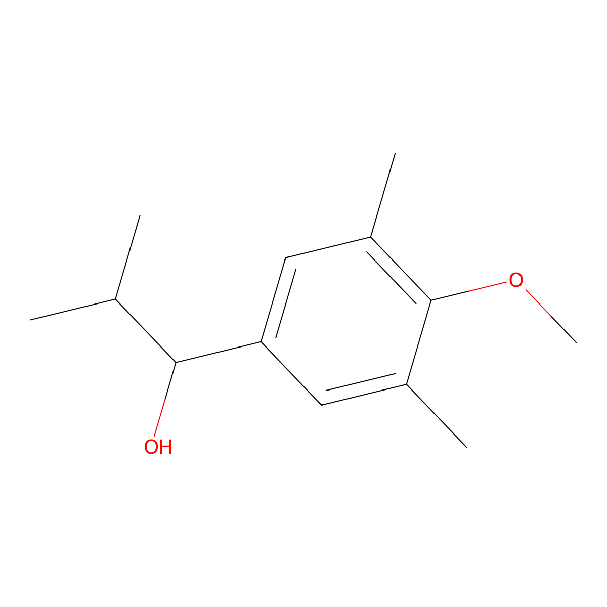 1-(4-Methoxy-3,5-dimethylphenyl)-2-methylpropan-1-ol molecular structure, CAS 1224874-71-8