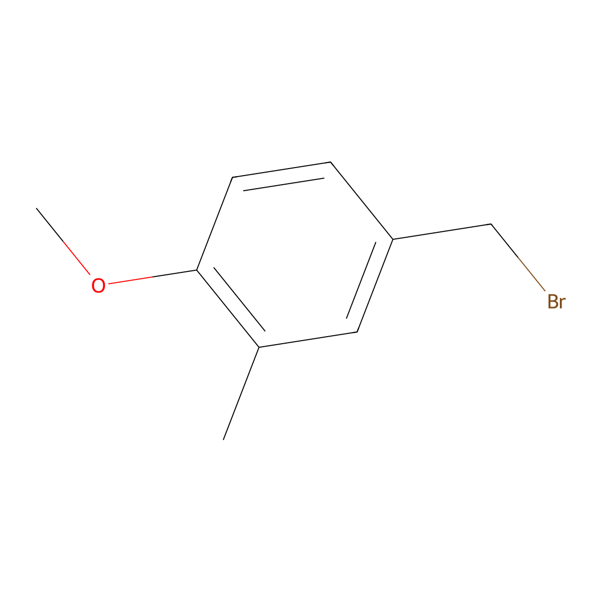 4-(Bromomethyl)-1-methoxy-2-methylbenzene molecular structure, CAS 122488-89-5