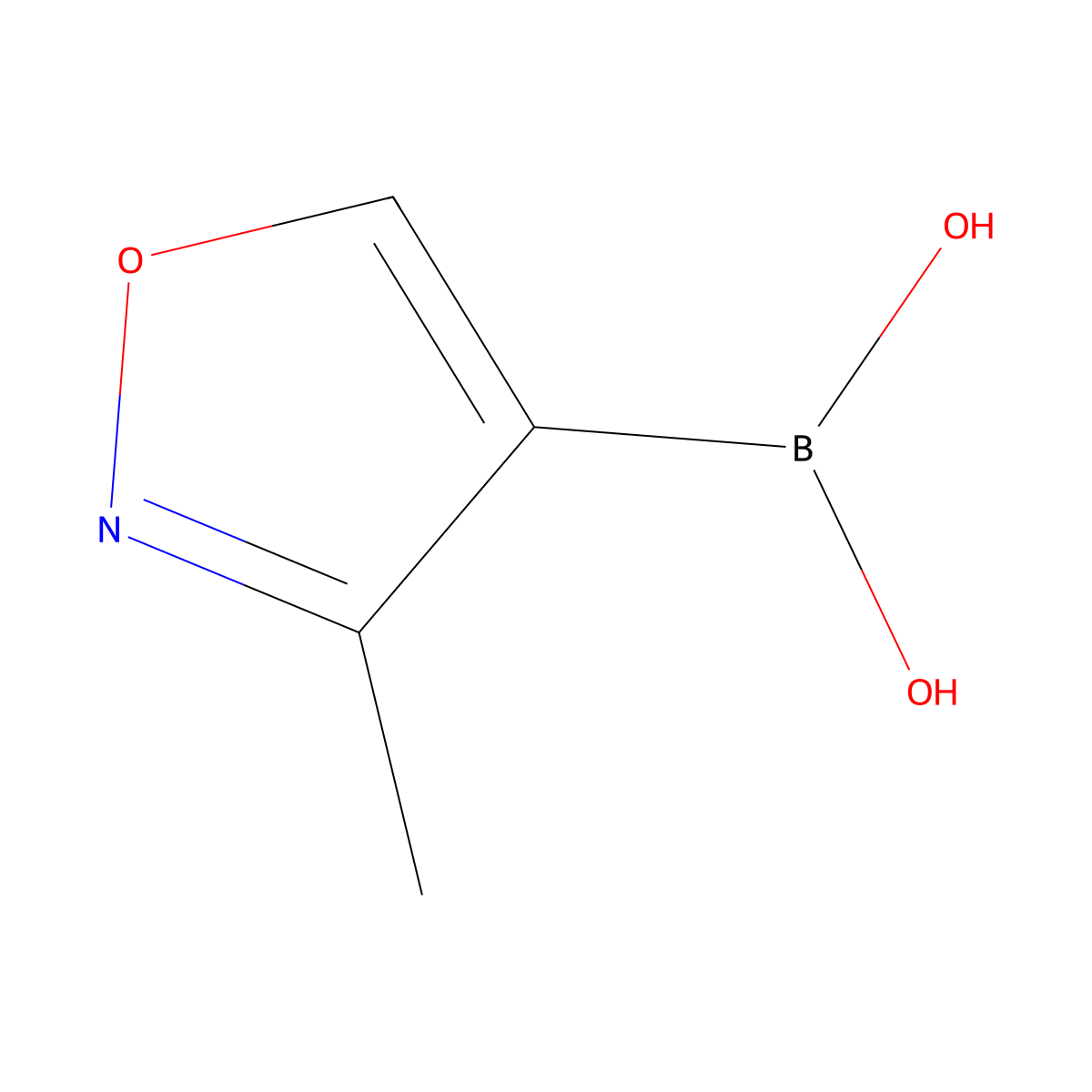 (3-Methyl-1,2-oxazol-4-yl)boronic acid molecular structure, CAS 1224884-06-3
