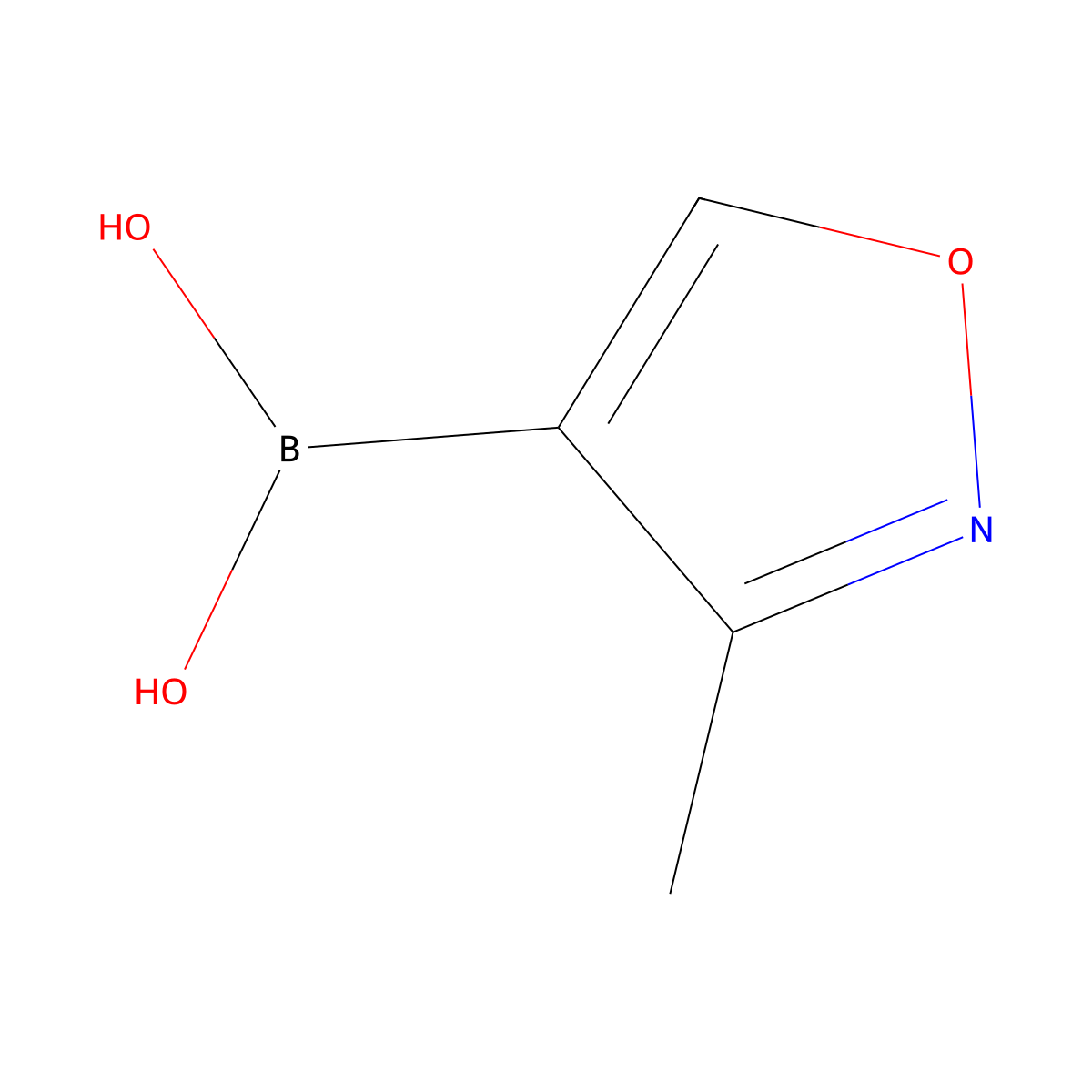 (3-Methyl-1,2-oxazol-4-yl)boronic acid molecular structure, CAS 1224884-06-3