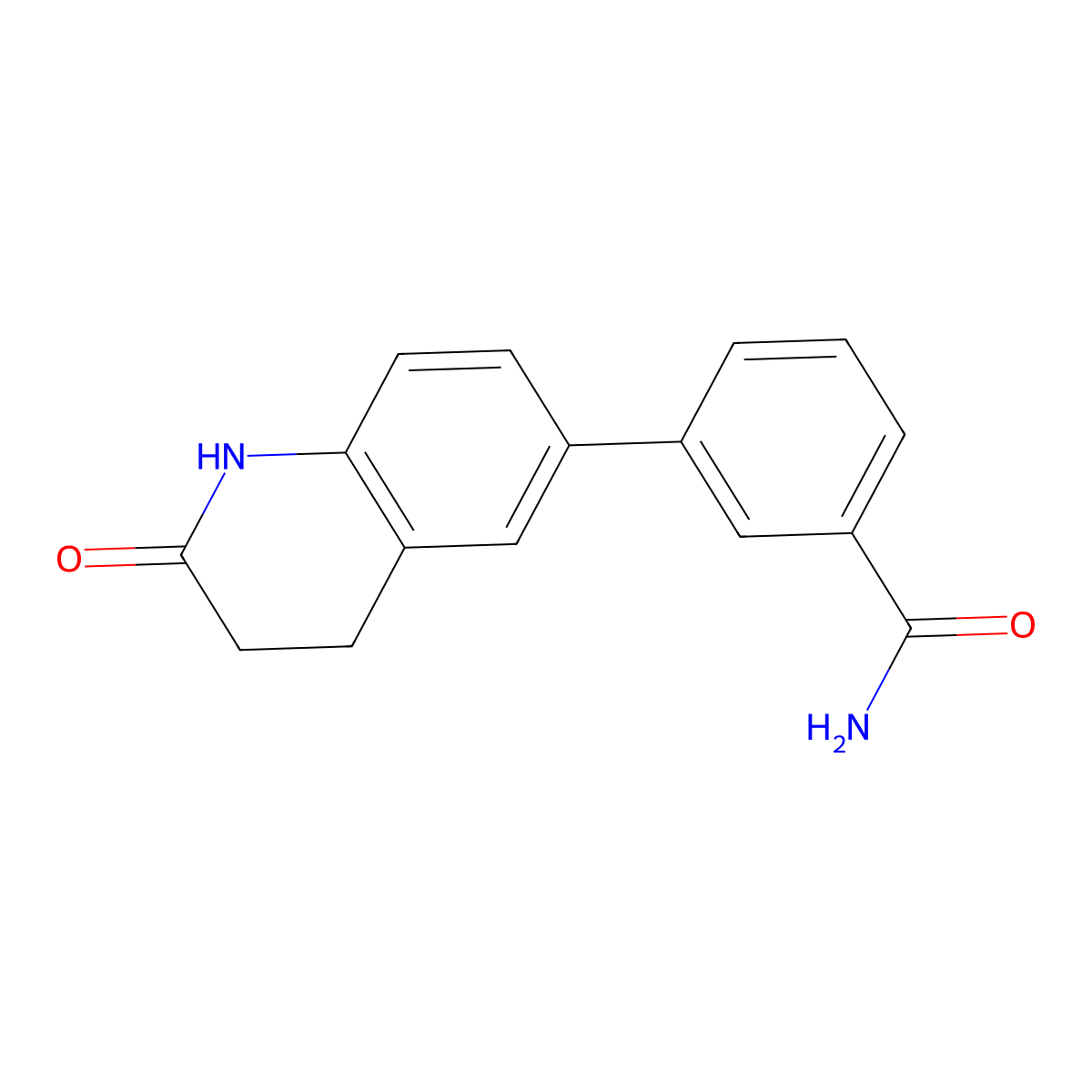 3-(2-Oxo-1,2,3,4-tetrahydroquinolin-6-yl)benzamide molecular structure, CAS 1224927-17-6