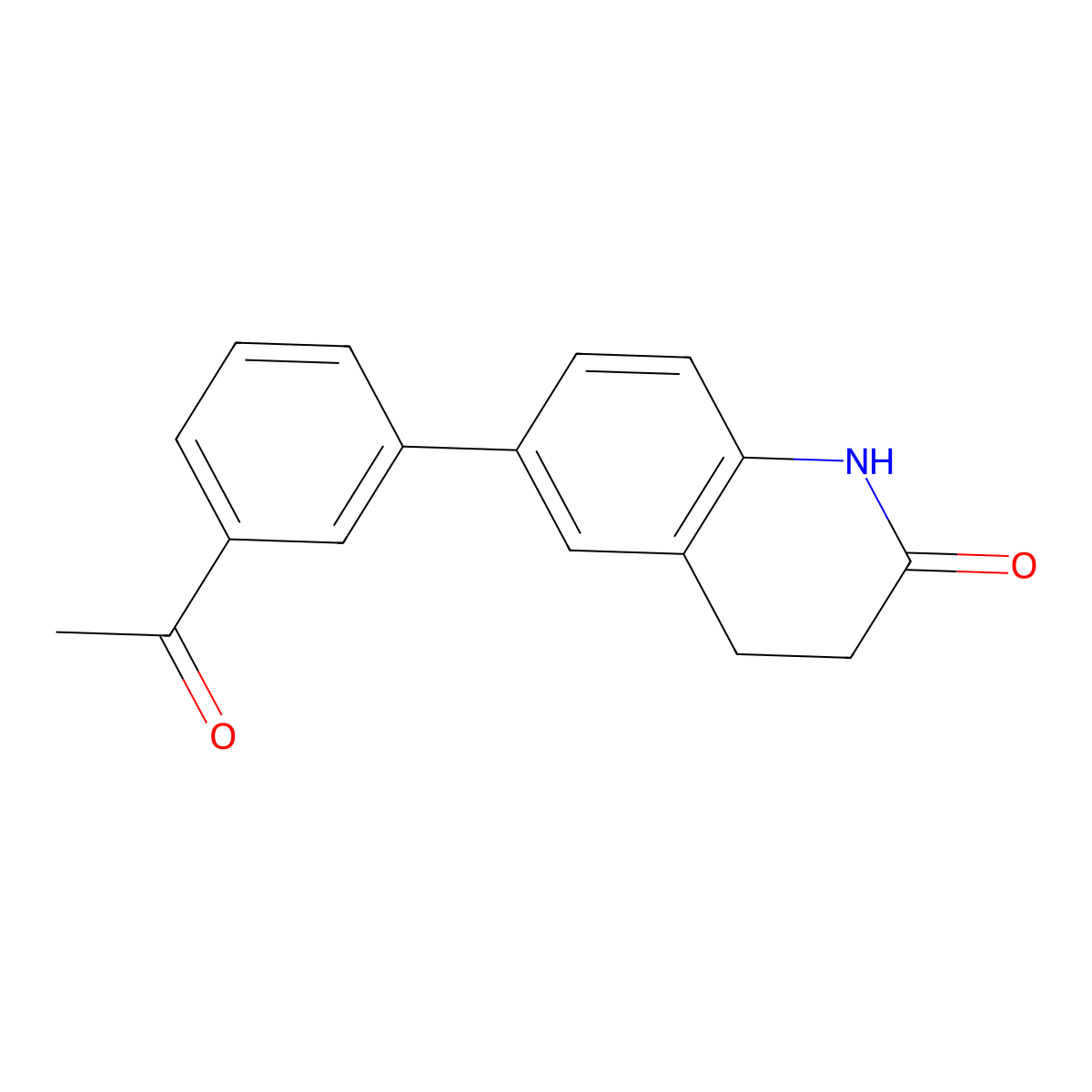 6-(3-Acetylphenyl)-3,4-dihydroquinolin-2(1h)-one molecular structure, CAS 1224927-19-8
