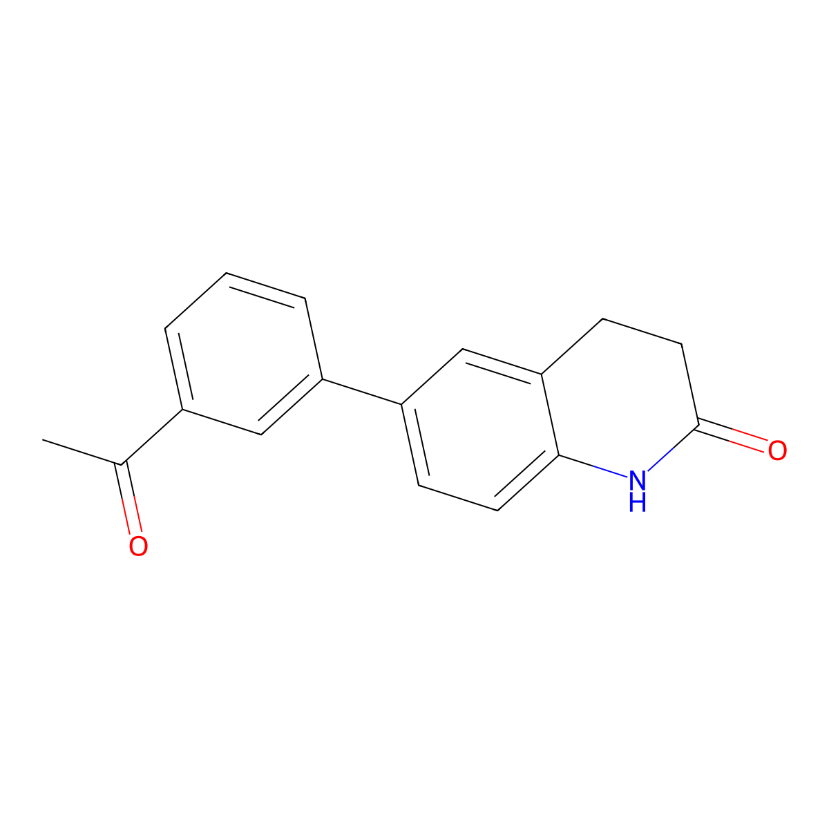 6-(3-Acetylphenyl)-3,4-dihydroquinolin-2(1h)-one molecular structure, CAS 1224927-19-8