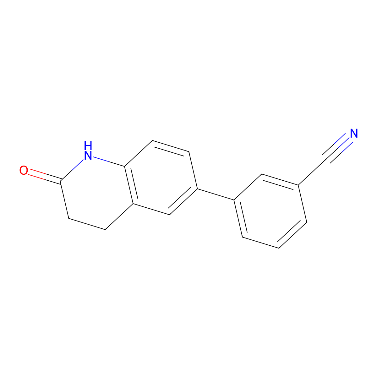 3-(2-Oxo-1,2,3,4-tetrahydroquinolin-6-yl)benzonitrile molecular structure, CAS 1224927-47-2