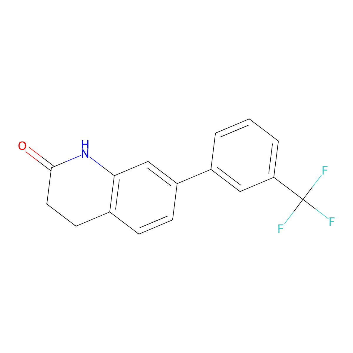 7-(3-(Trifluoromethyl)phenyl)-3,4-dihydroquinolin-2(1h)-one molecular structure, CAS 1224928-13-5