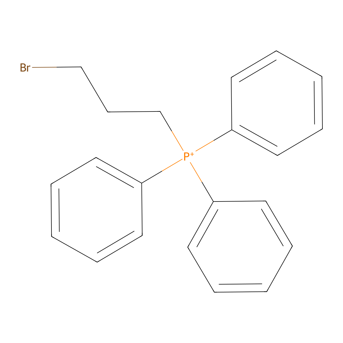 (3-Bromopropyl)triphenylphosphonium molecular structure, CAS 122494-47-7