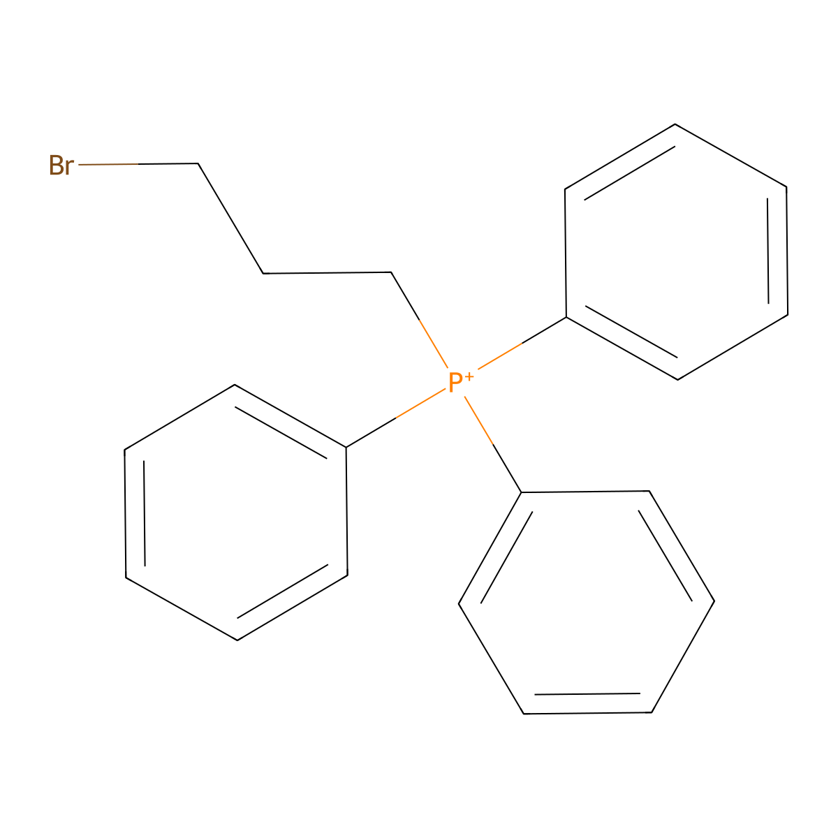(3-Bromopropyl)triphenylphosphonium molecular structure, CAS 122494-47-7