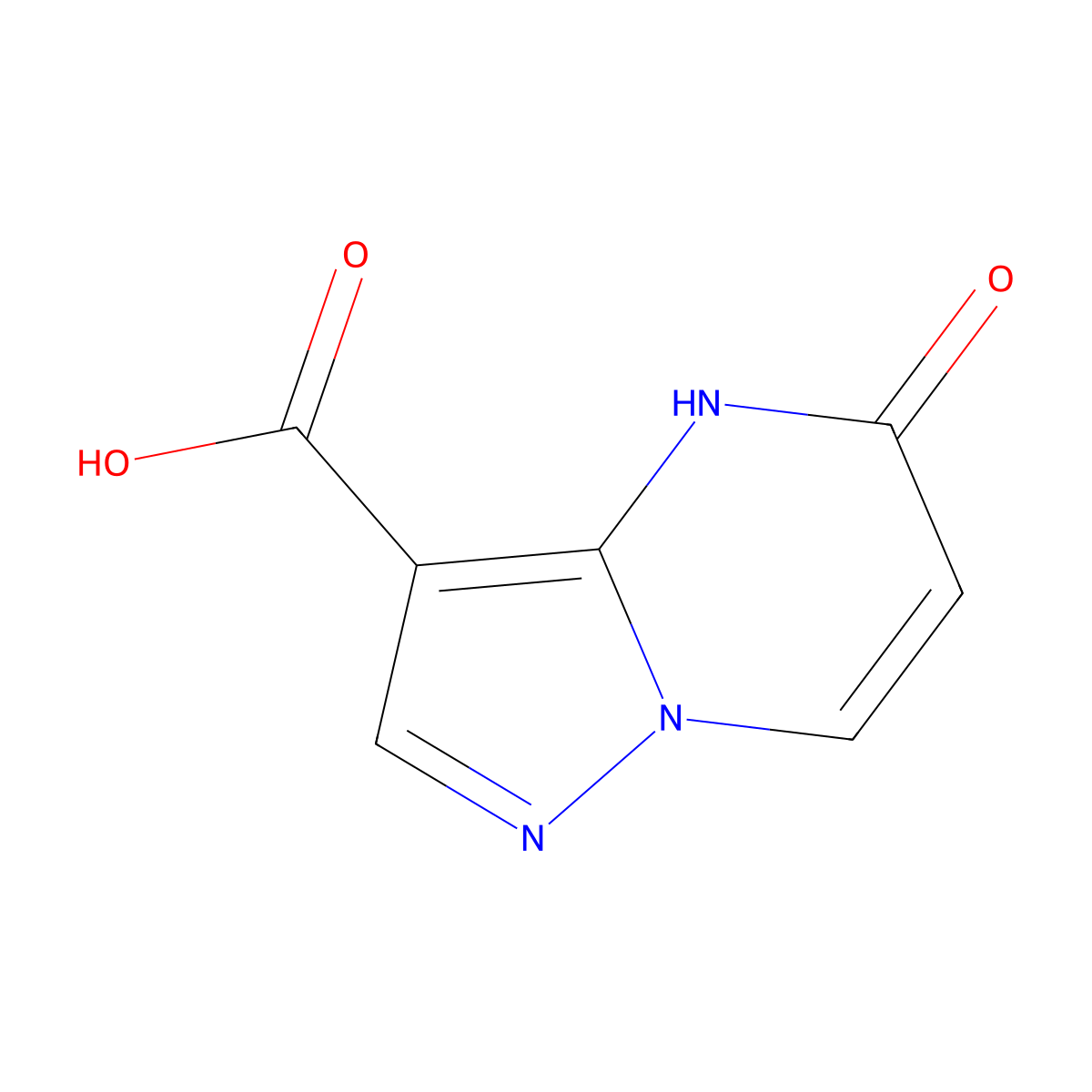 5-oxo-4H,5H-pyrazolo[1,5-a]pyrimidine-3-carboxylic acid molecular structure, CAS 1224944-46-0