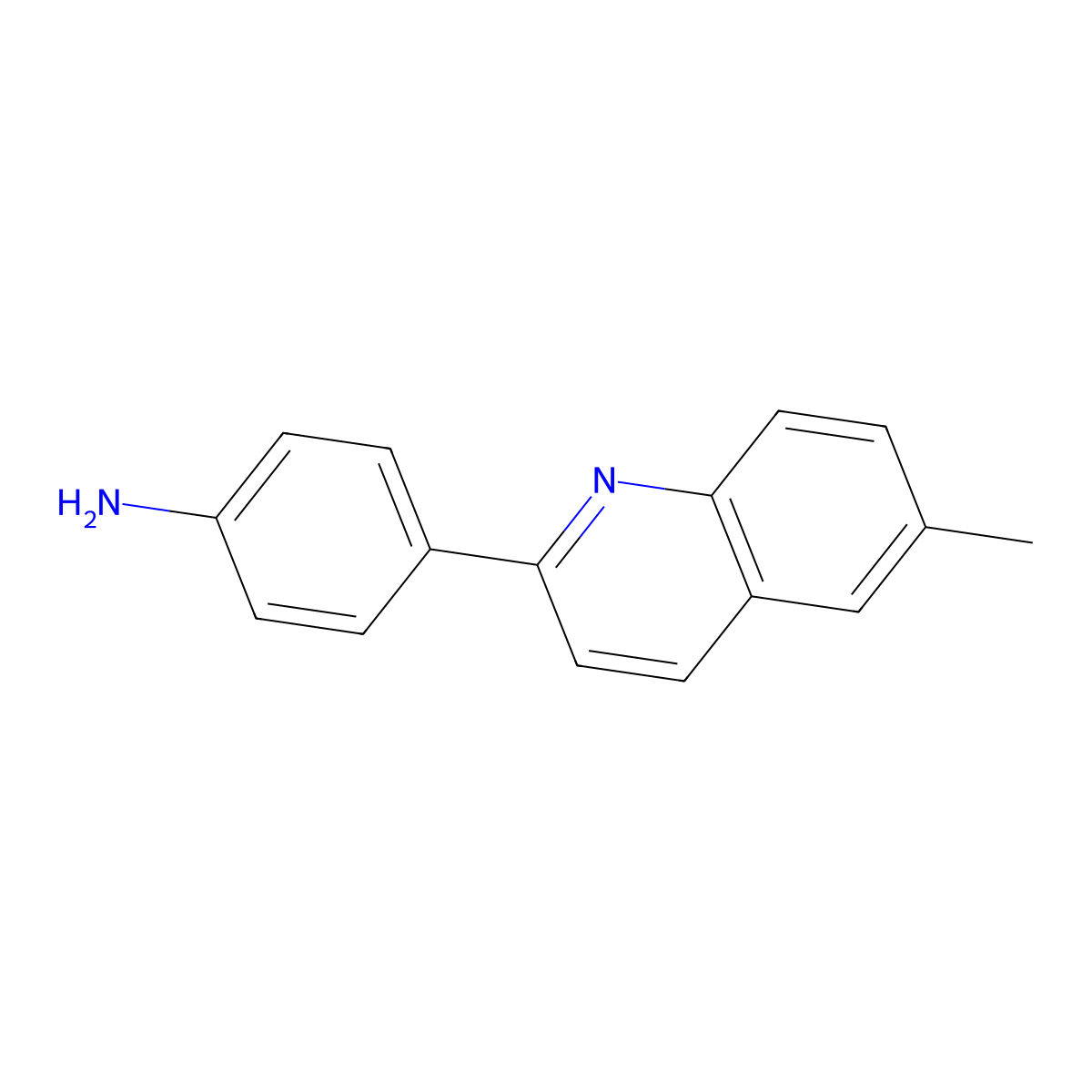 [4-(6-Methylquinolin-2-yl)phenyl]amine molecular structure, CAS 1224953-47-2