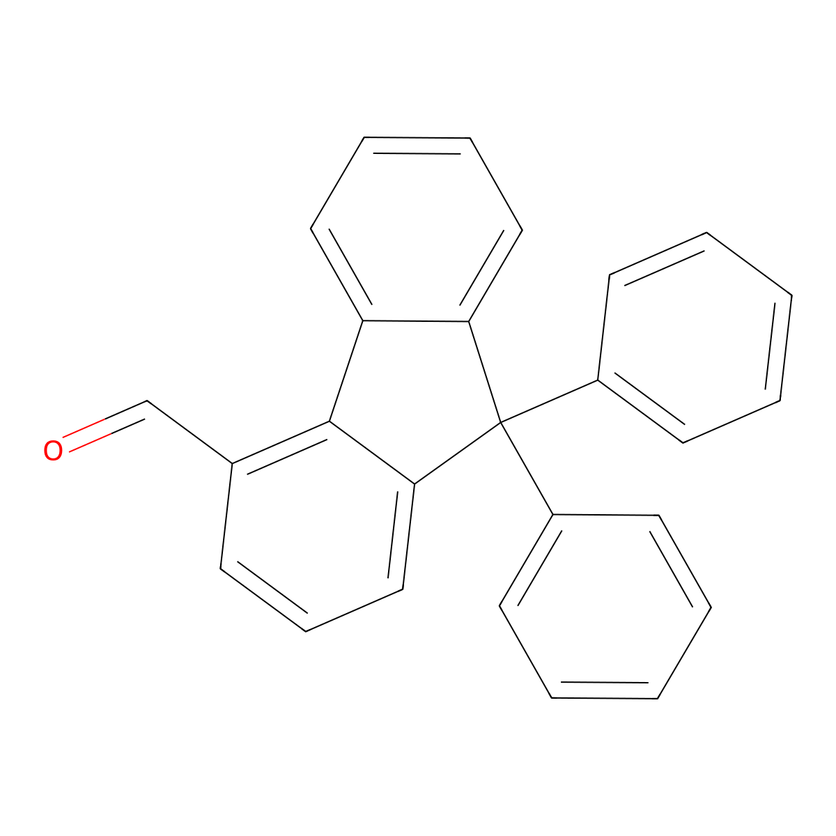 9,9-Diphenyl-9H-fluorene-4-carboxaldehyde molecular structure, CAS 1224976-39-9