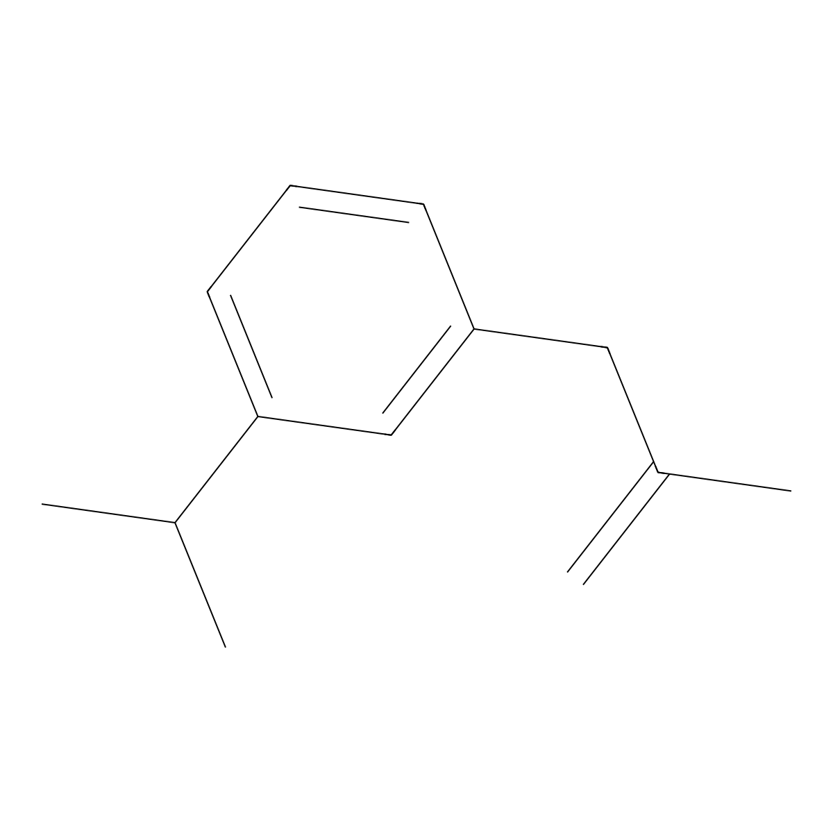 1-(2-Methylprop-2-en-1-yl)-3-(propan-2-yl)benzene molecular structure, CAS 122499-01-8