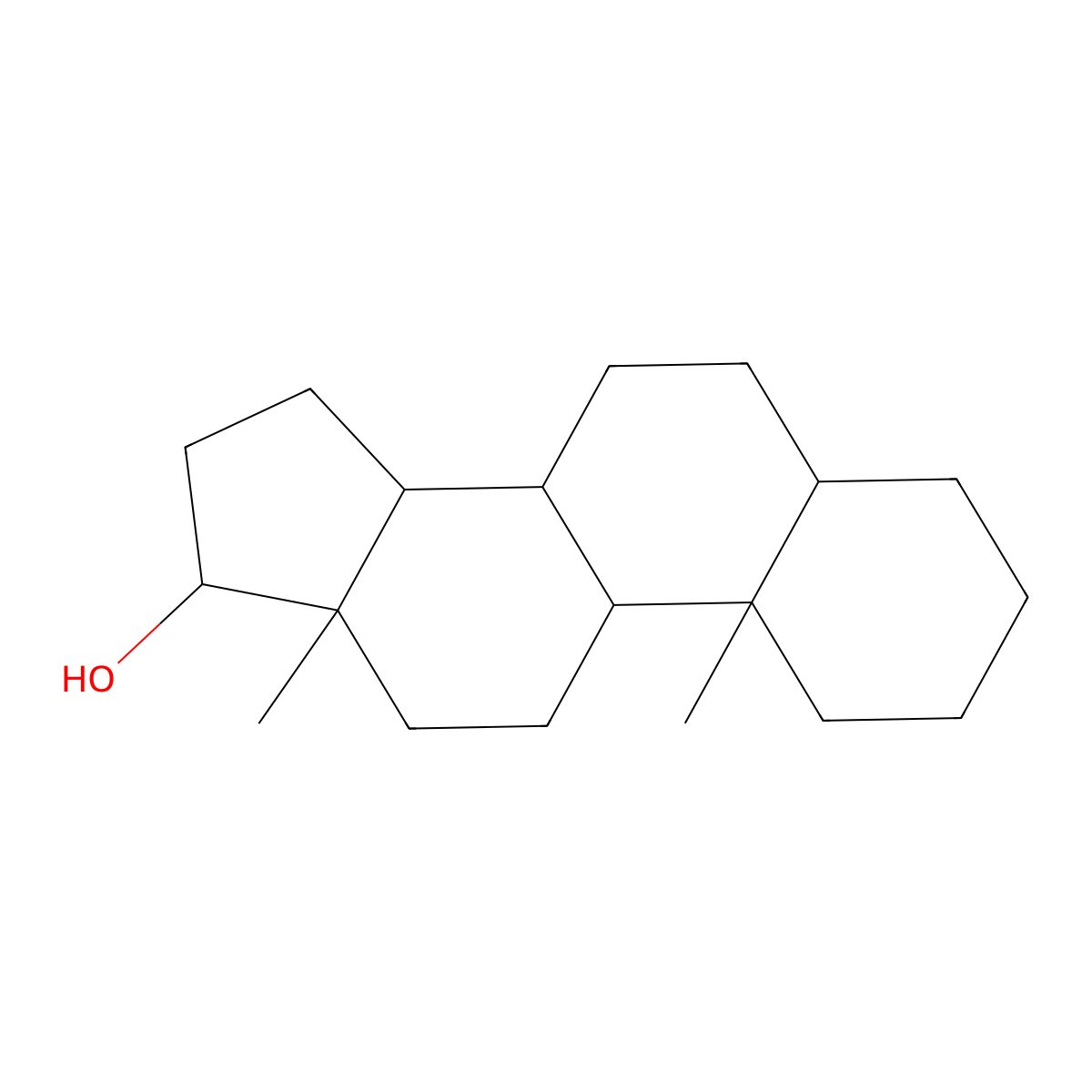 5alpha-Androstan-17beta-ol molecular structure, CAS 1225-43-0