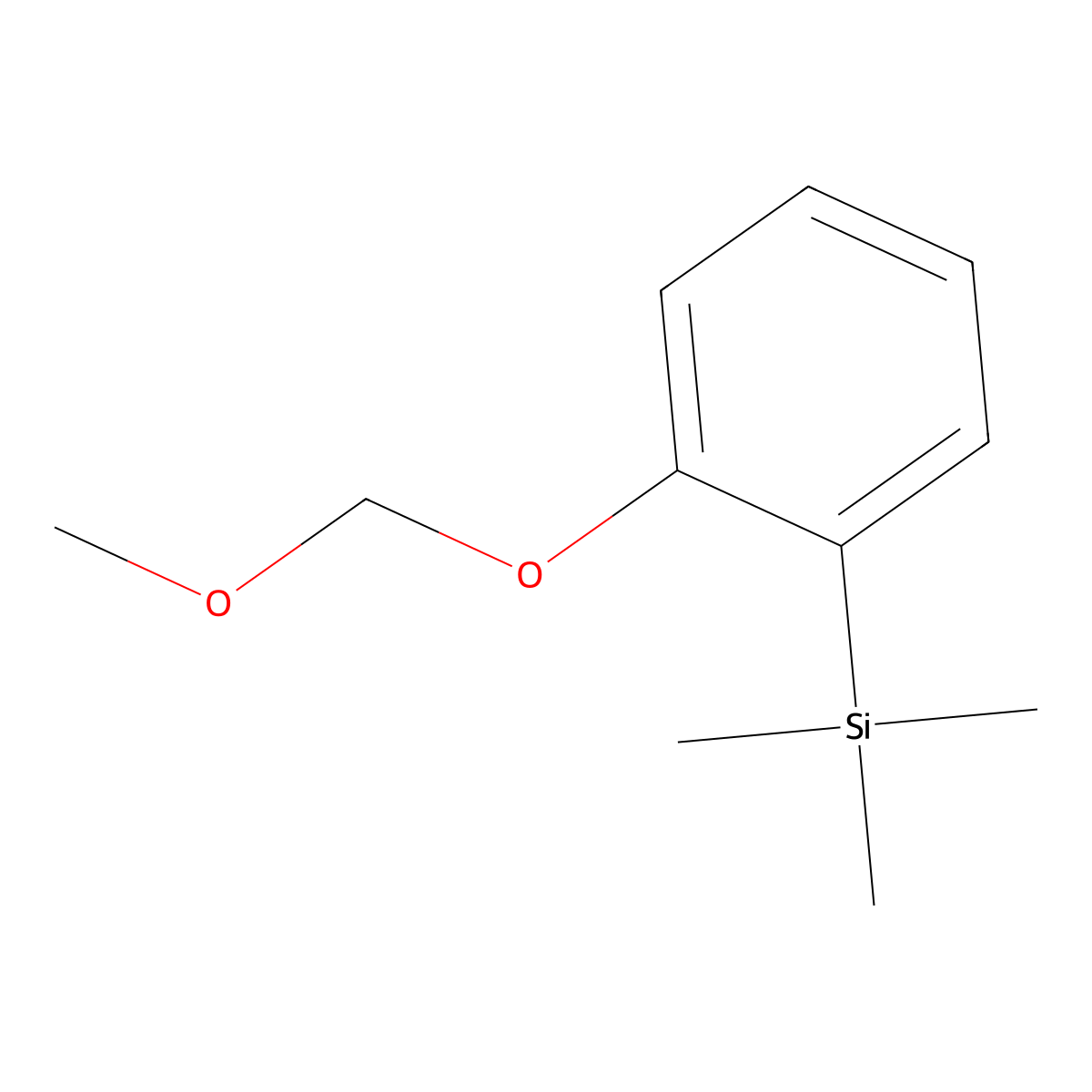 (2-(Methoxymethoxy)phenyl)trimethylsilane molecular structure, CAS 1225025-54-6