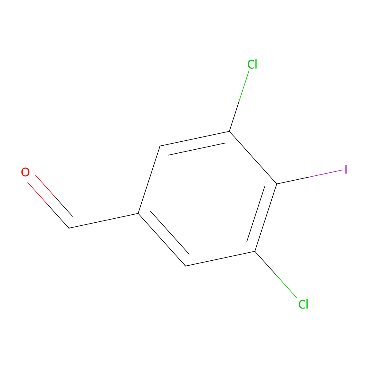 3,5-Dichloro-4-iodobenzaldehyde molecular structure, CAS 1225032-69-8