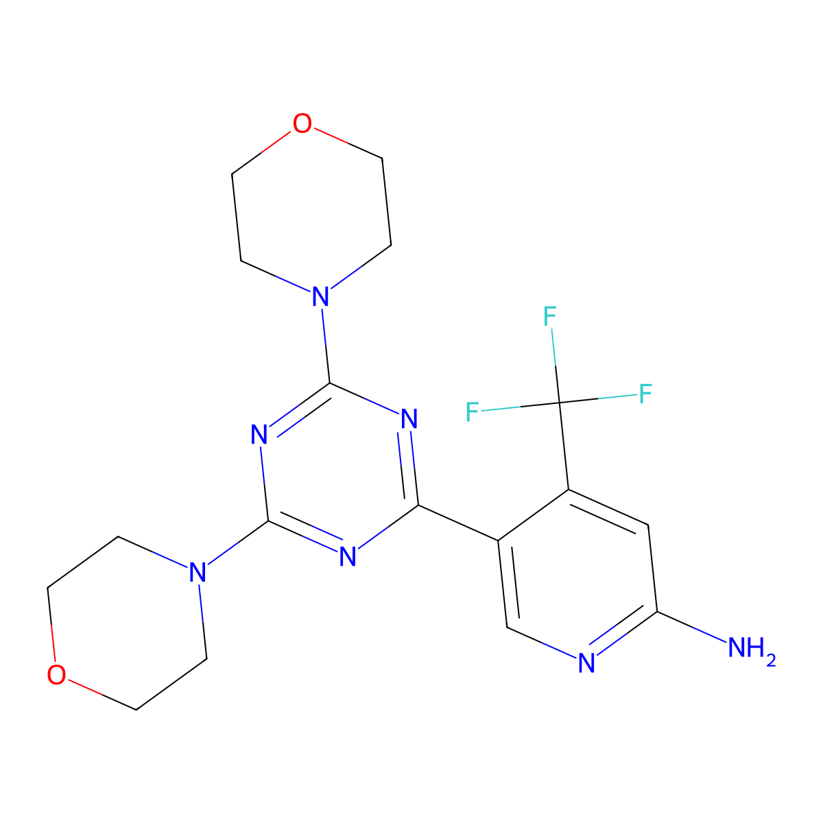 Bimiralisib molecular structure, CAS 1225037-39-7