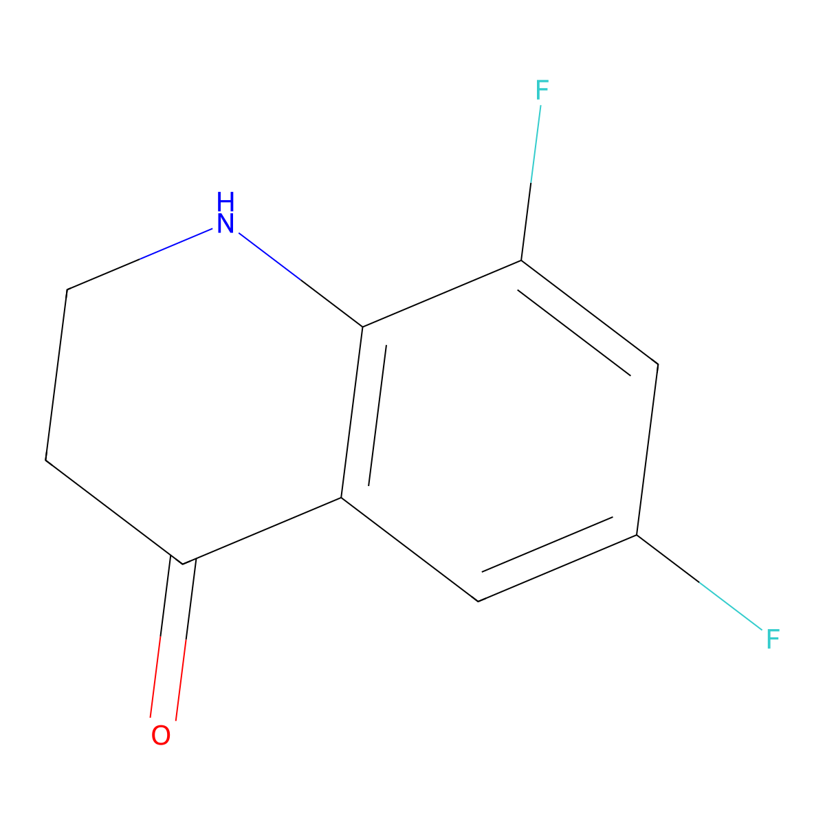 6,8-Difluoro-2,3-dihydroquinolin-4(1H)-one molecular structure, CAS 1225052-81-2