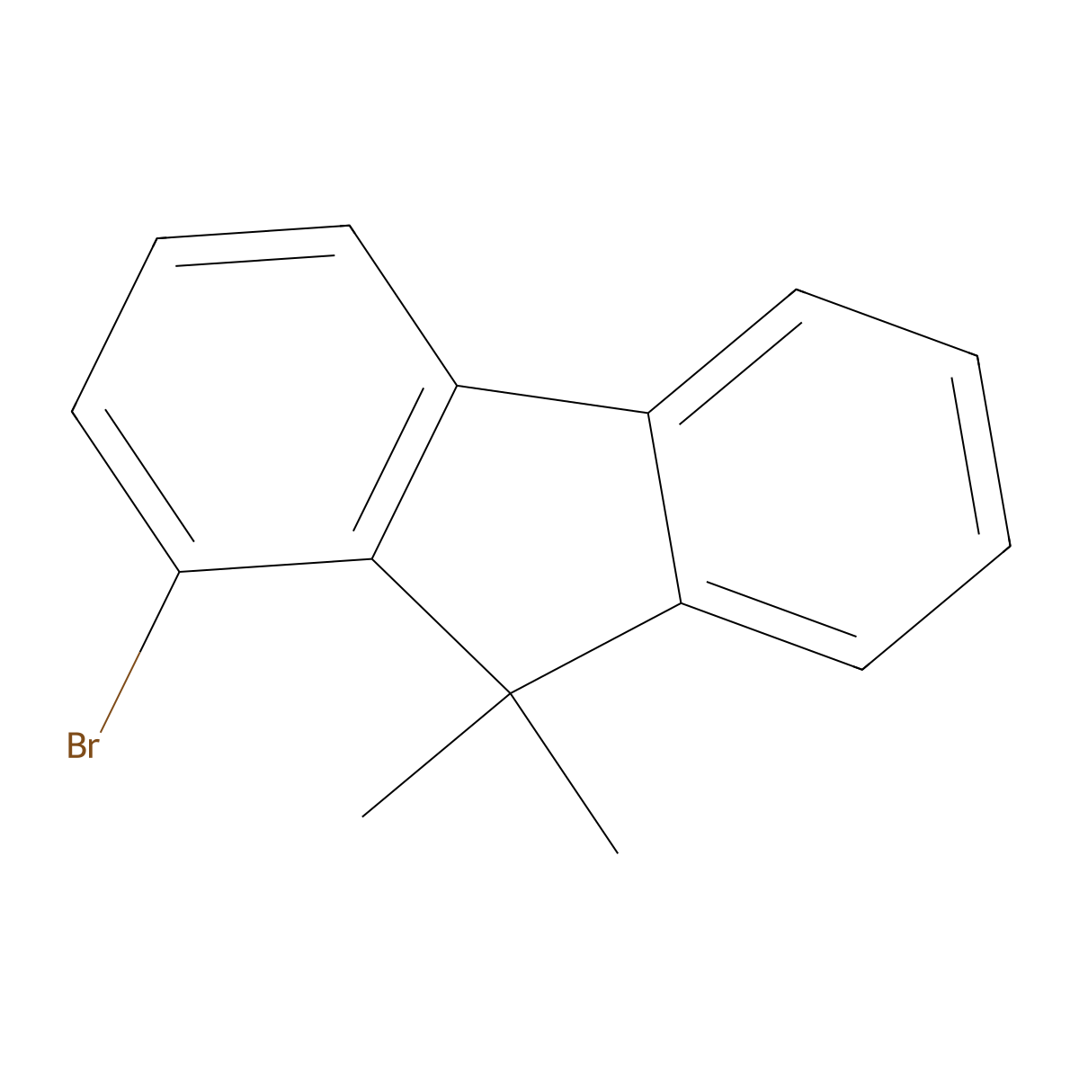 1-bromo-9,9-dimethyl-9H-fluorene molecular structure, CAS 1225053-54-2