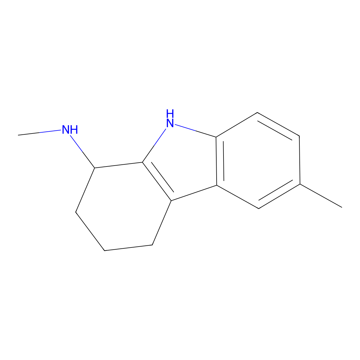 N,6-dimethyl-2,3,4,9-tetrahydro-1H-carbazol-1-amine molecular structure, CAS 1225057-70-4