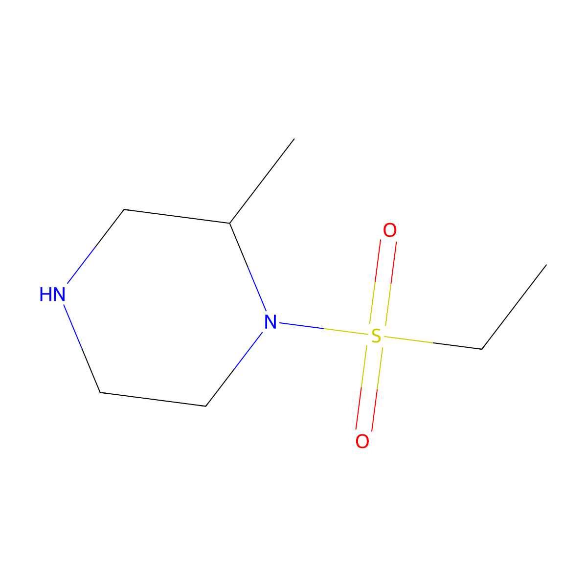 (2S)-1-(ethanesulfonyl)-2-methylpiperazine molecular structure, CAS 1225062-96-3