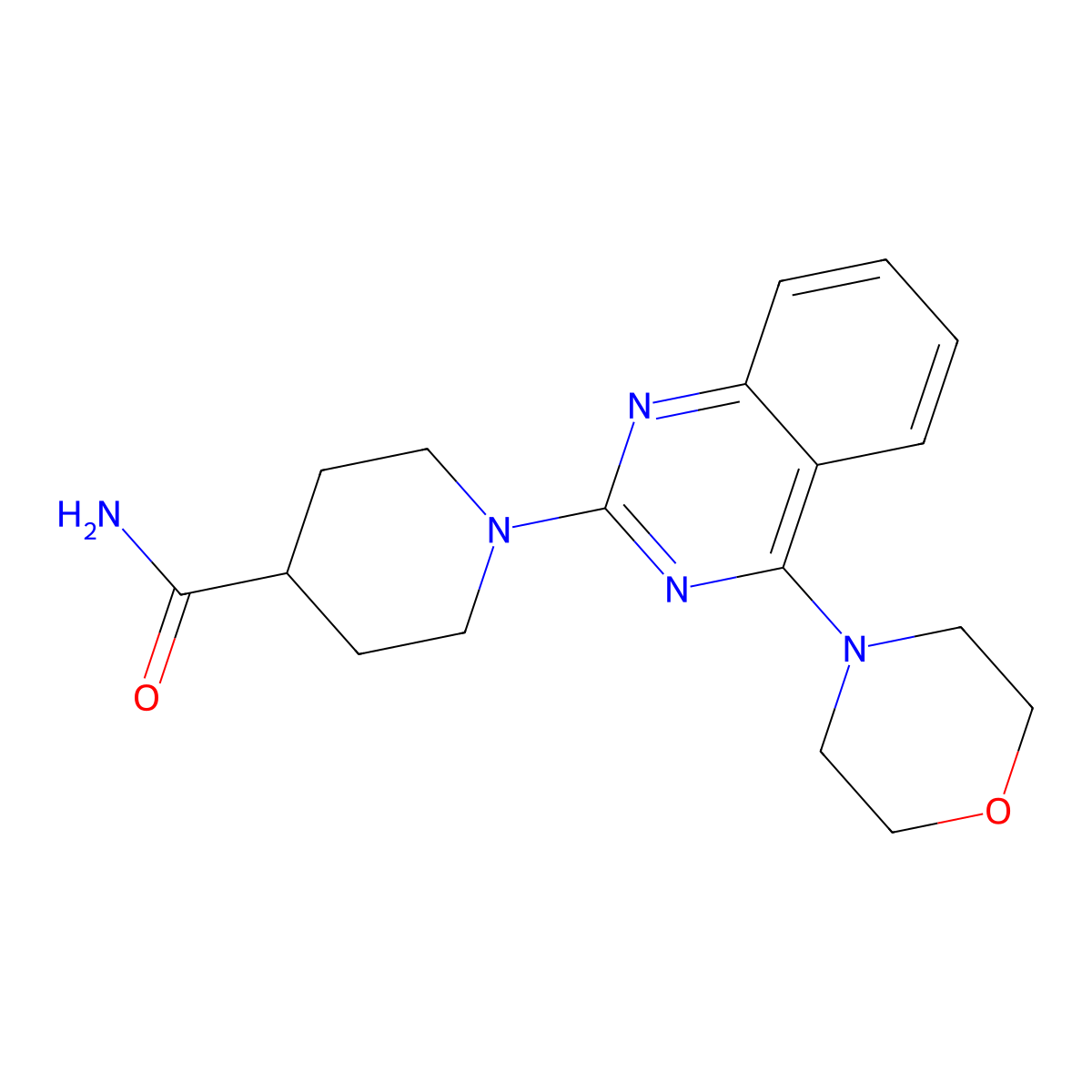 1-(4-Morpholinoquinazolin-2-yl)piperidine-4-carboxamide molecular structure, CAS 1225129-66-7