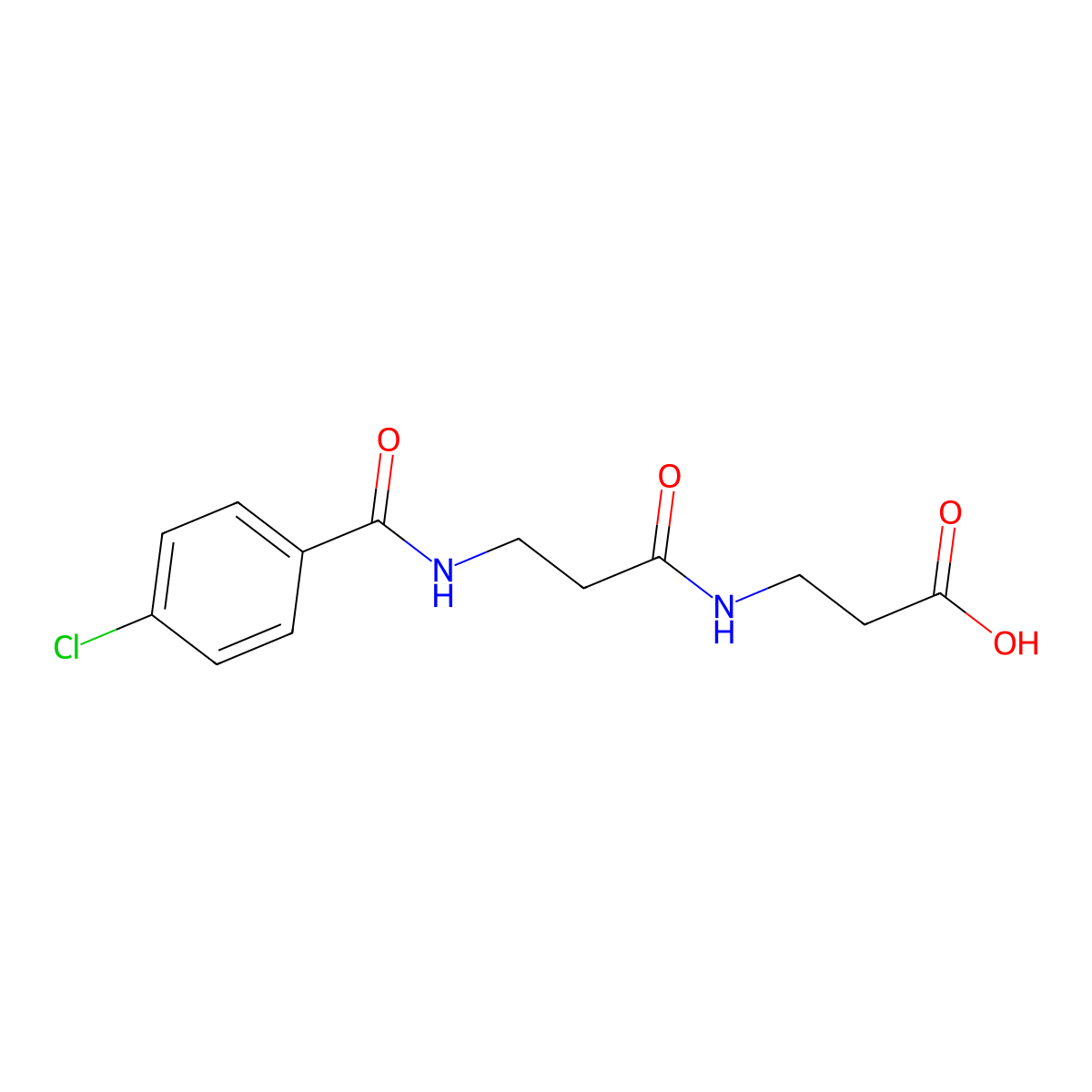 3-{3-[(4-Chlorophenyl)formamido]propanamido}propanoic acid molecular structure, CAS 1225158-91-7