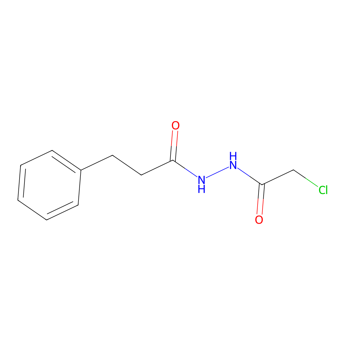 N'-(Chloroacetyl)-3-phenylpropanohydrazide molecular structure, CAS 1225162-21-9