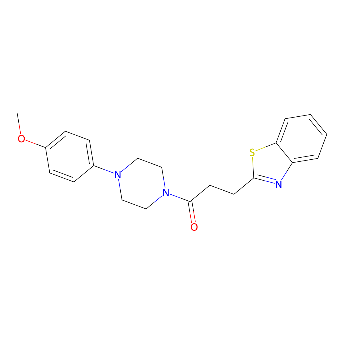 3-(1,3-Benzothiazol-2-yl)-1-[4-(4-methoxyphenyl)piperazin-1-yl]propan-1-one molecular structure, CAS 1225174-34-4