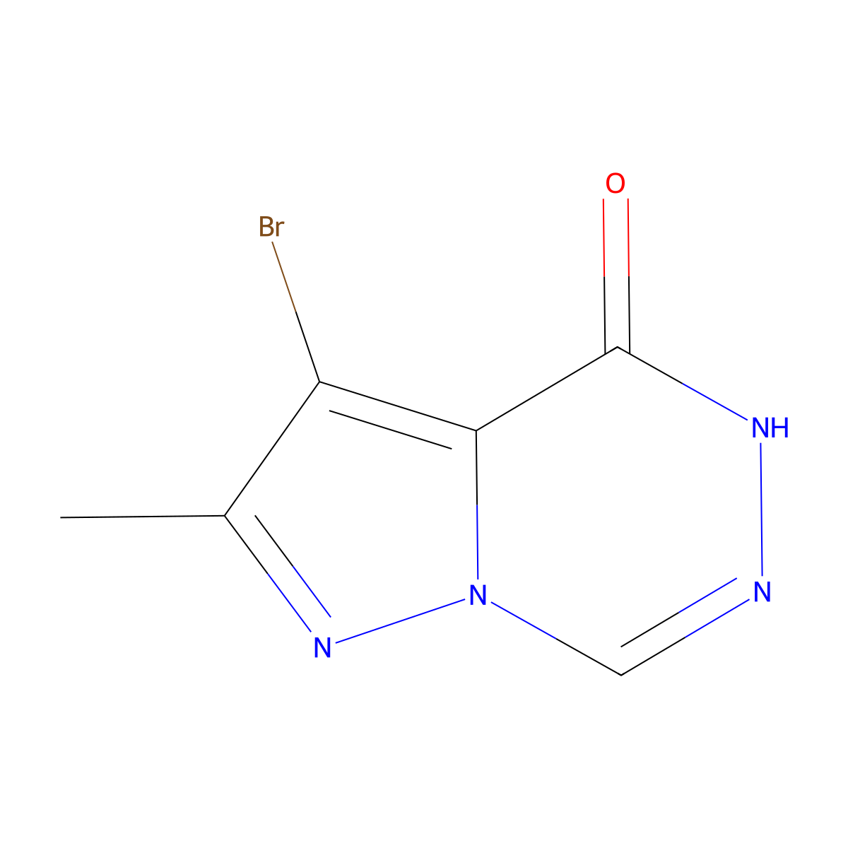 3-bromo-2-methylpyrazolo[1,5-d][1,2,4]triazin-4(5H)-one molecular structure, CAS 1225193-83-8