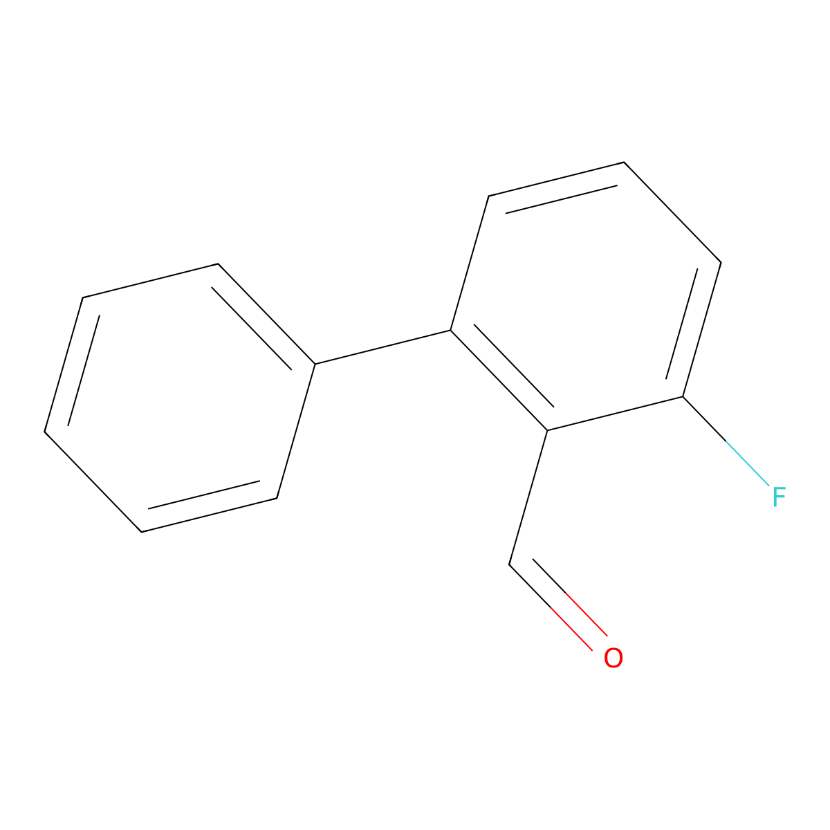2-Fluoro-6-phenylbenzaldehyde molecular structure, CAS 1225218-62-1